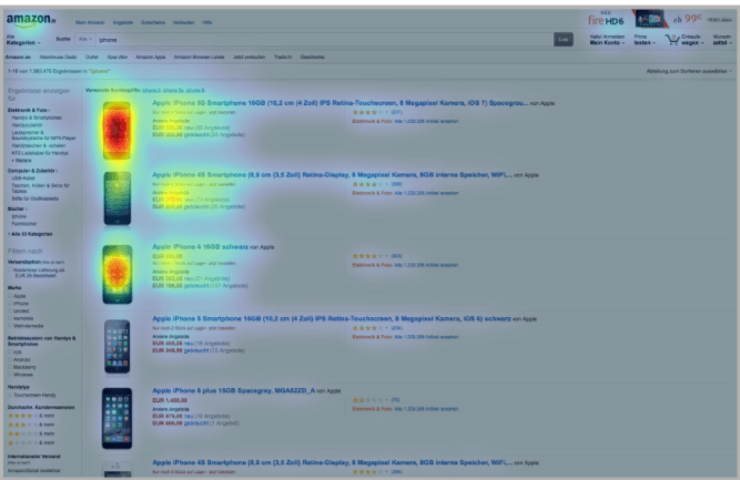 Amazon SEO Product Images Heatmap