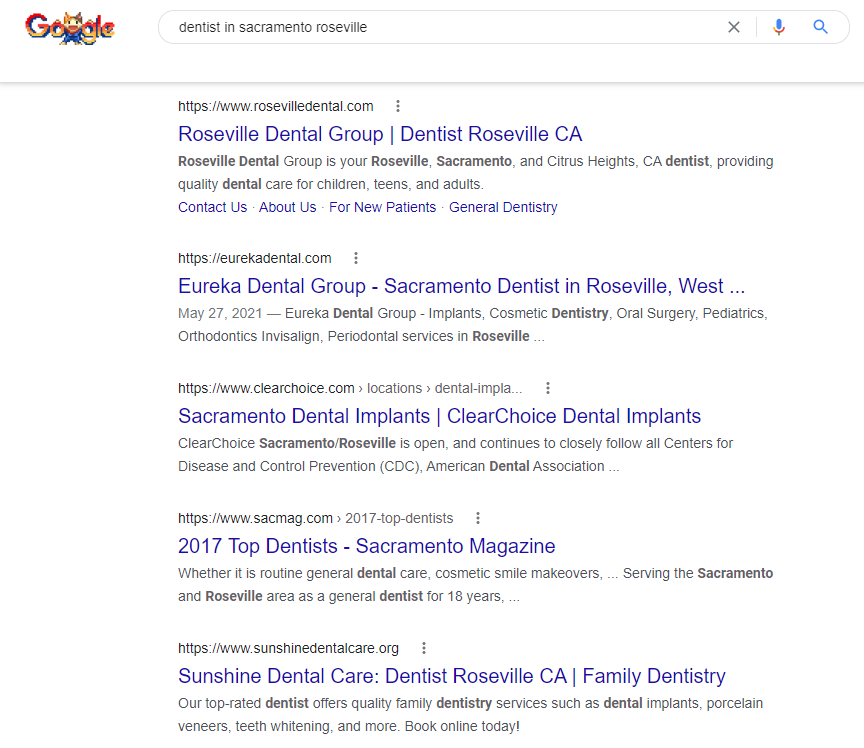 Dentist in Sacramento Roseville