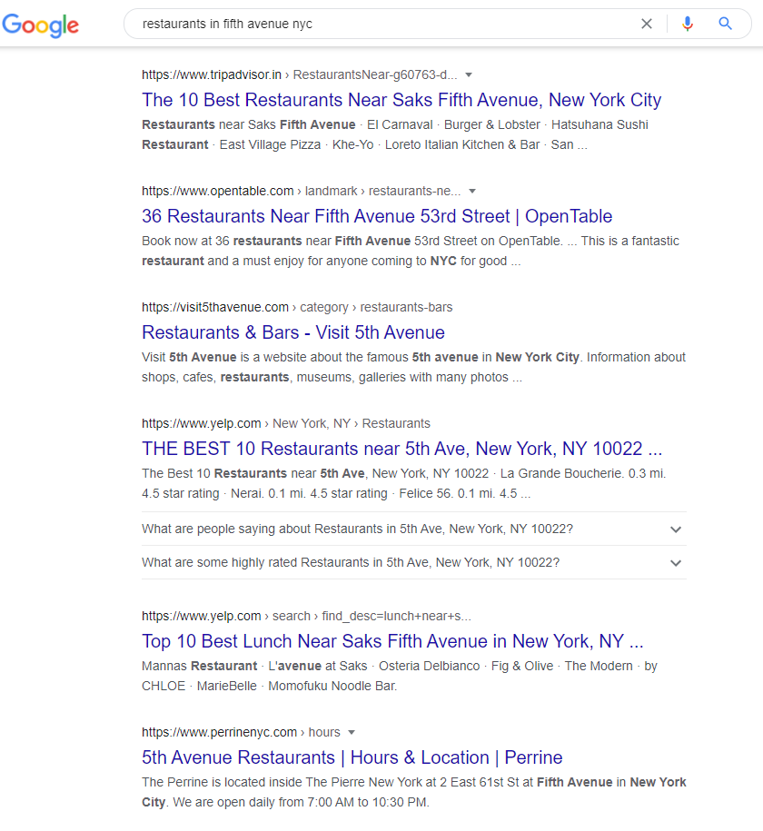 Local Directories for Restaurants