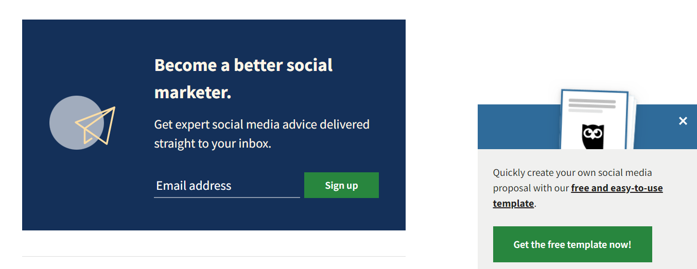 Hootsuite lead magnet