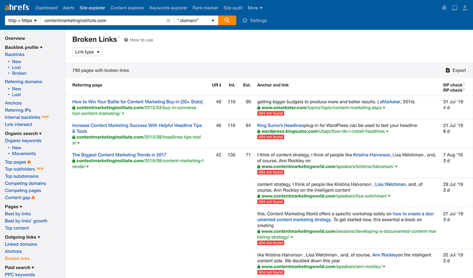 broken links checker