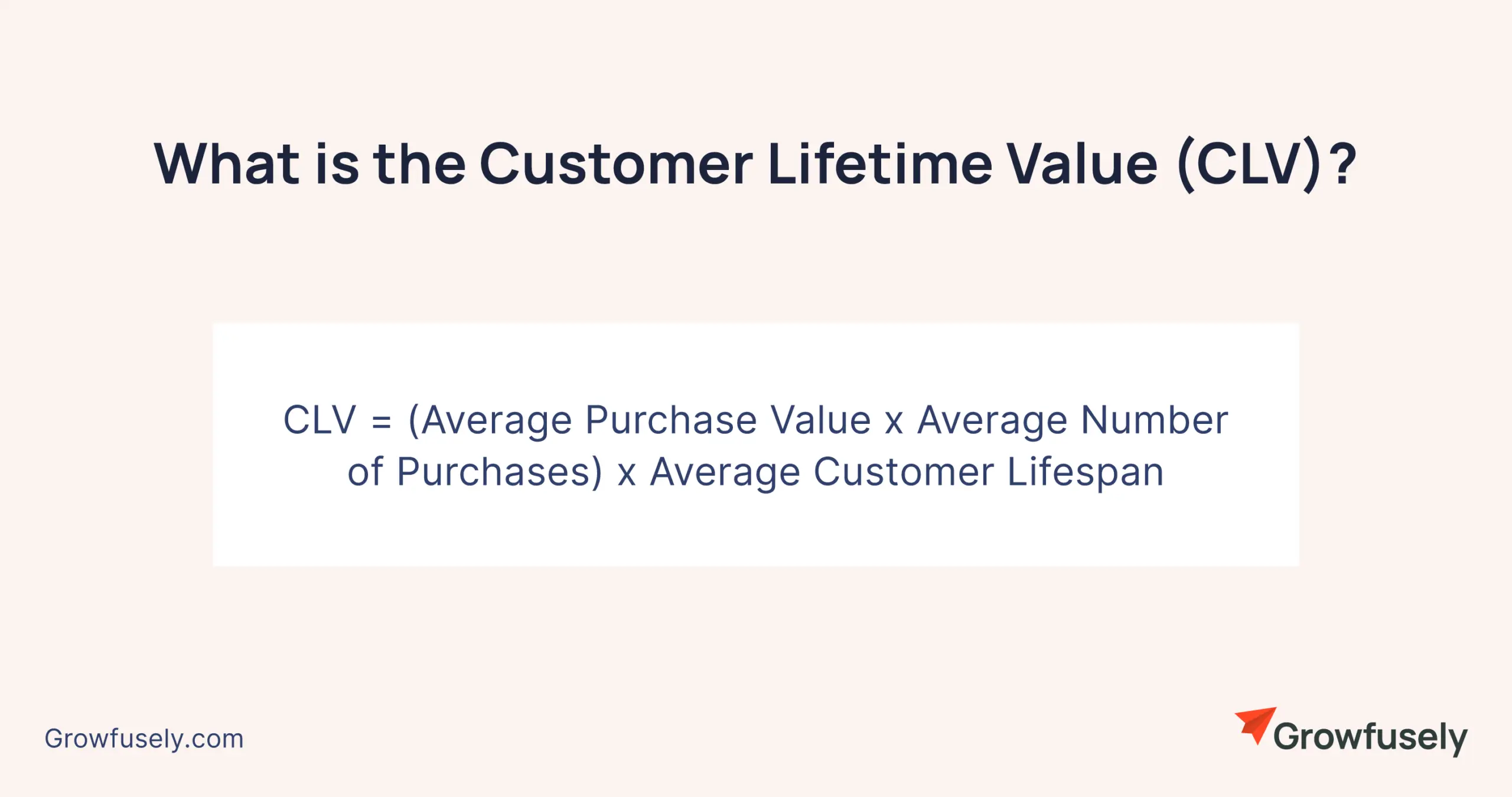 What is the Customer Lifetime Value (CLV)