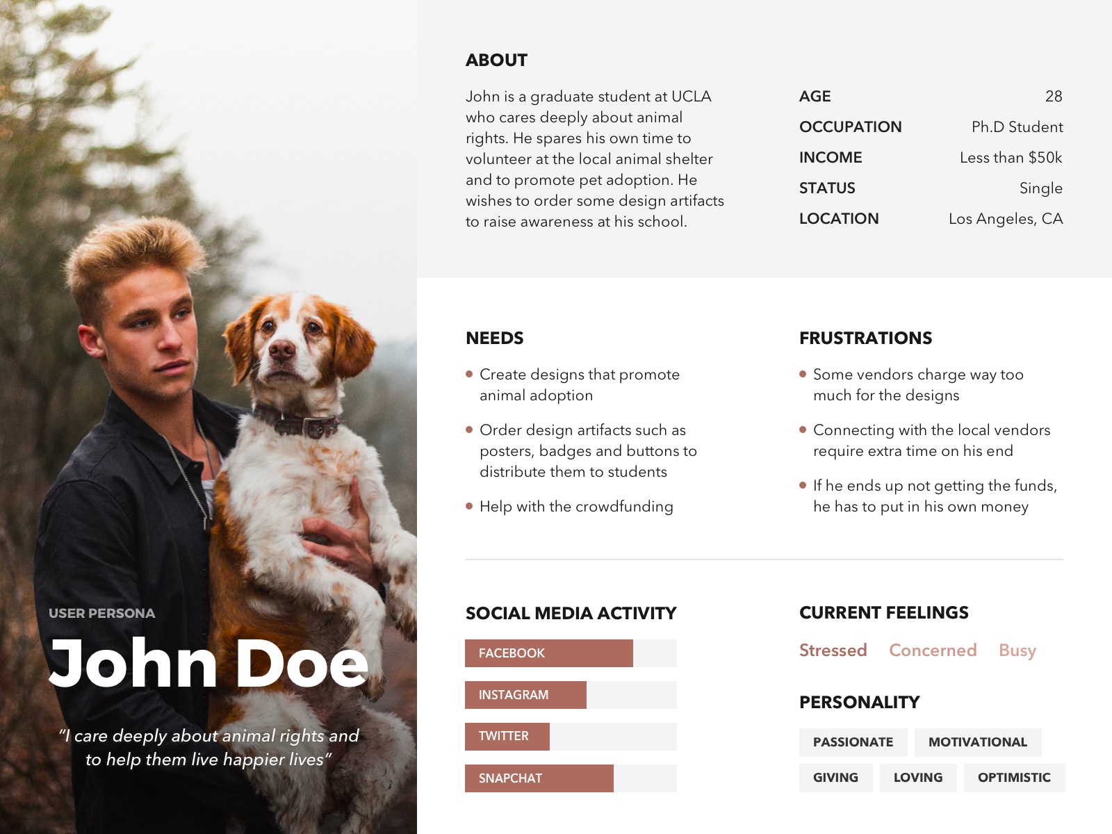 user persona template example