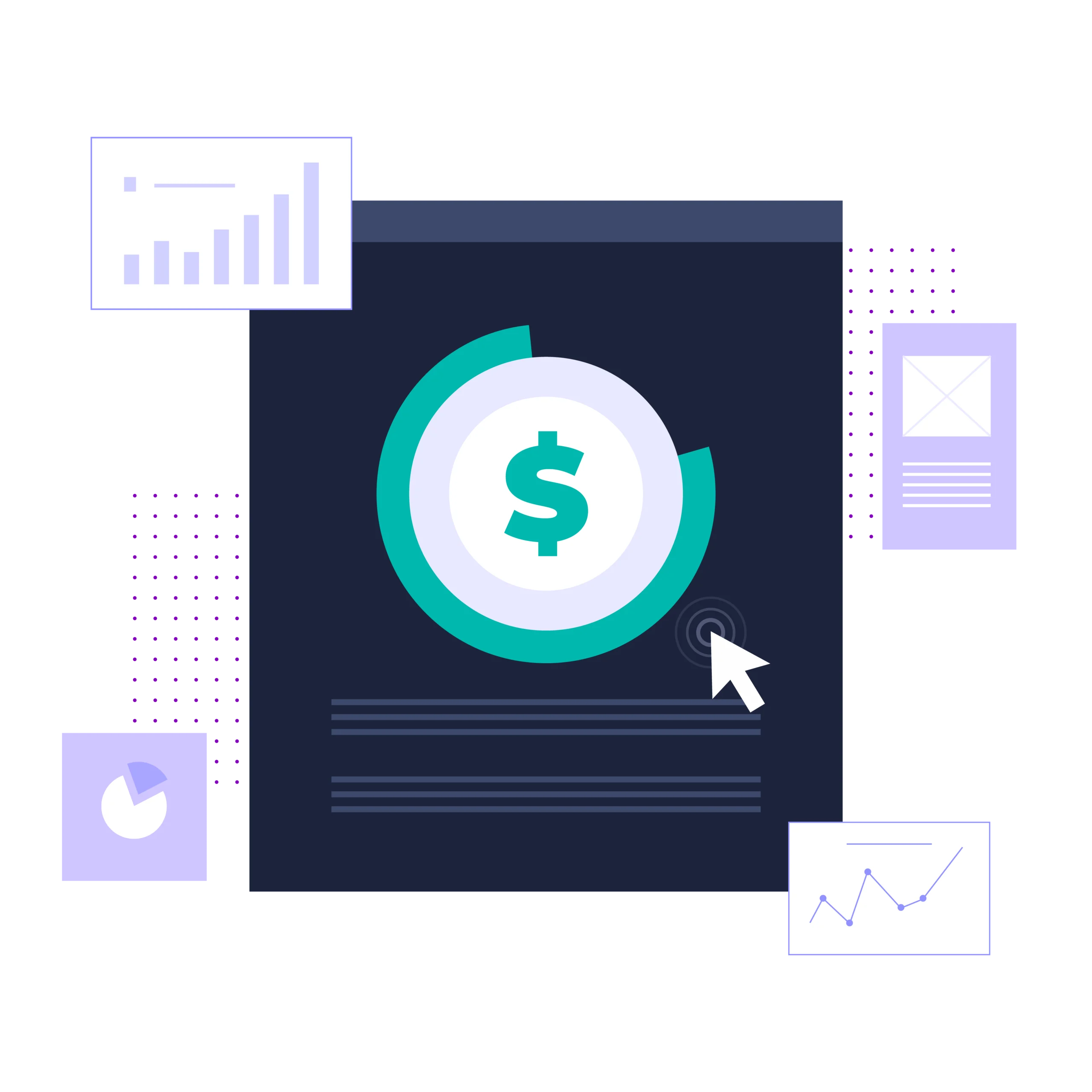 SaaS PPC Featured Illustration transparent