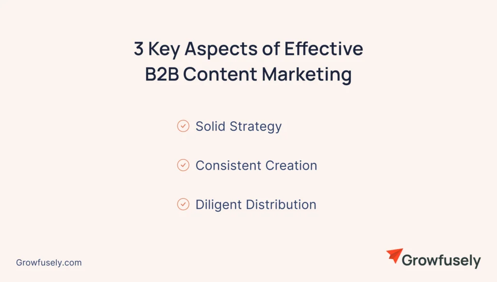 3 Key Aspects of Effective B2B Content Marketing