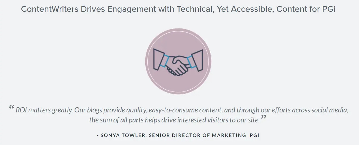 Contentwriters.com - Content writing services case study