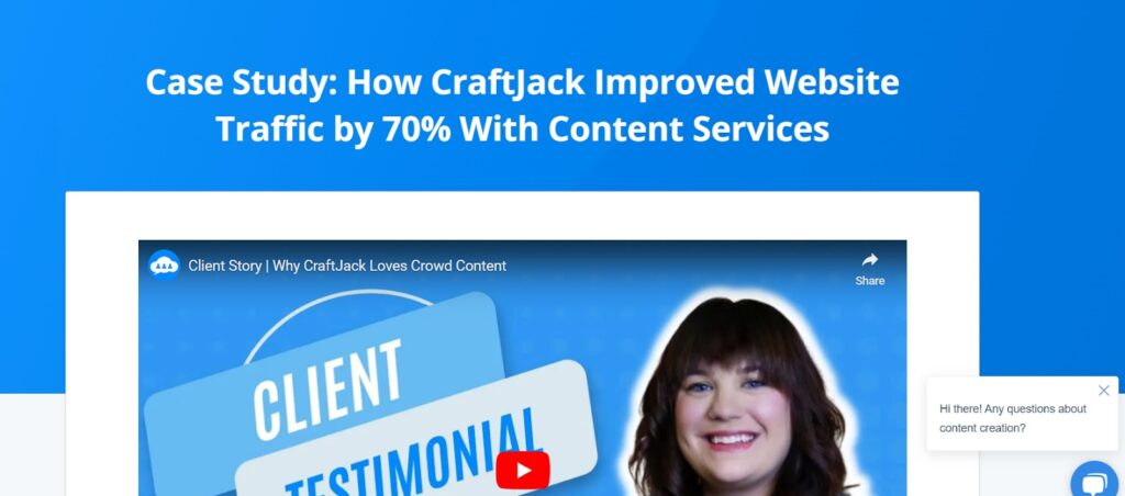 Crowd Content - Content writing services case study