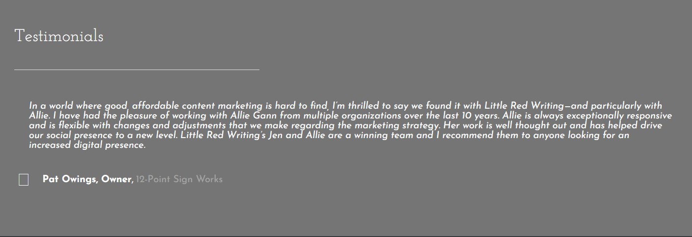 Little Red Writing Client Review