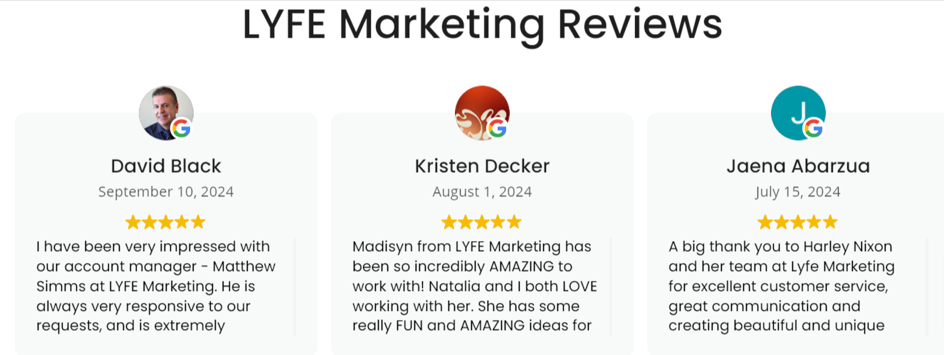 Lyfe Marketing Reviews
