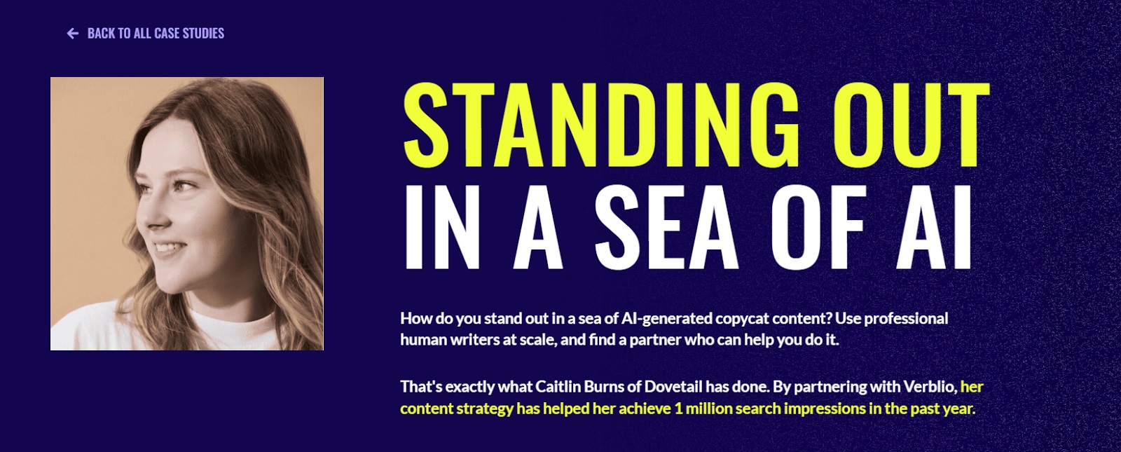 Verblio Content writing services case study