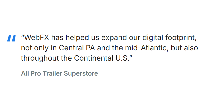 WebFX’s Client Review