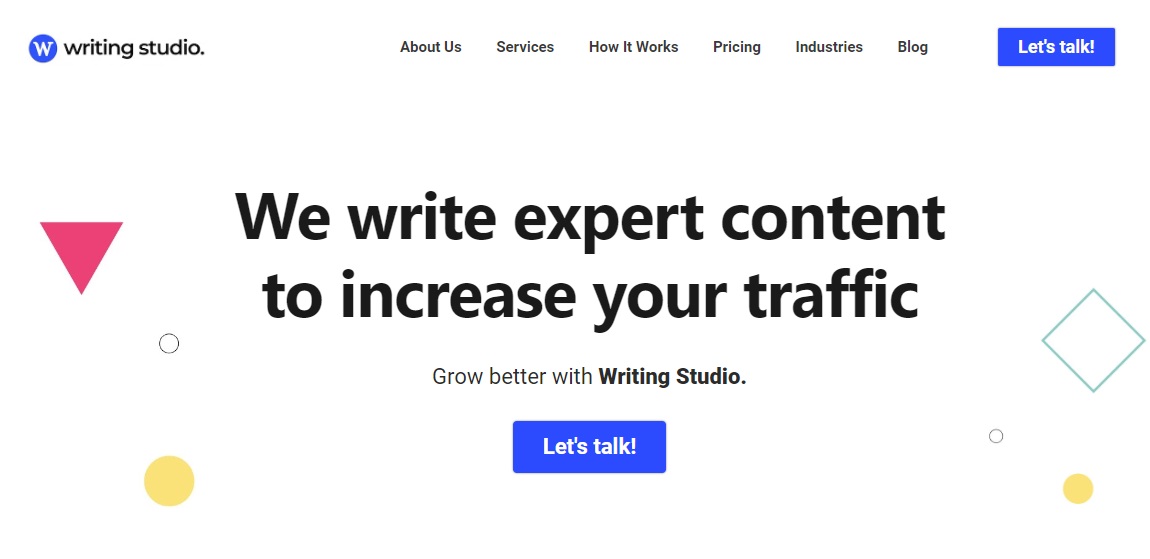 Writing Studio Content writing services