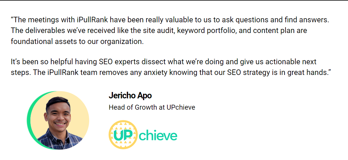 iPullRank Client Review