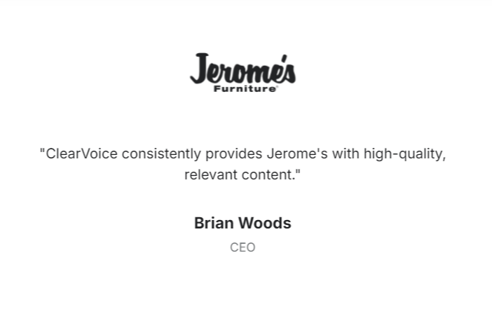 ClearVoice Client Review